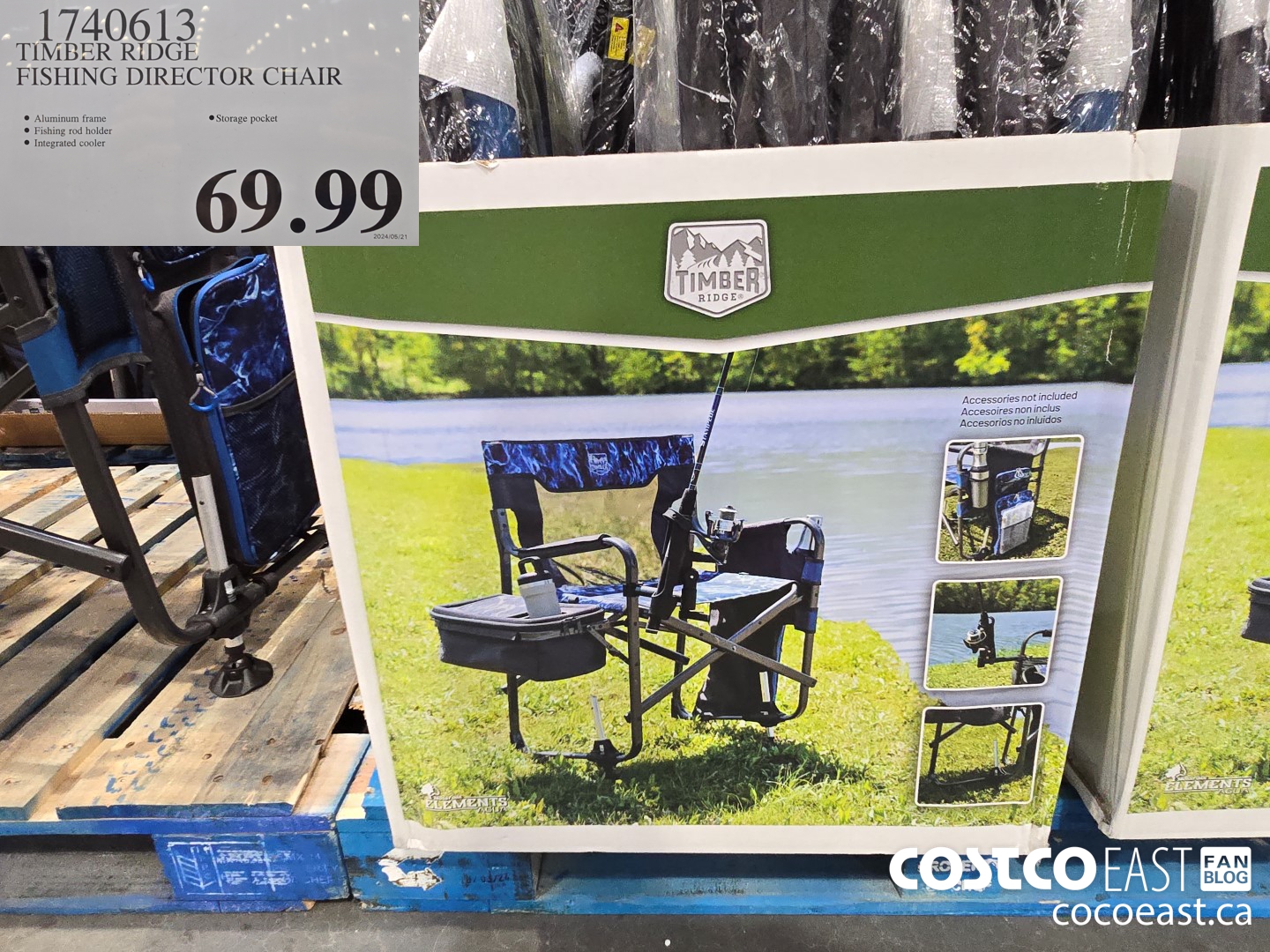 1740613 TIMBER RIDGE FISHING DIRECTOR CHAIR $69.99