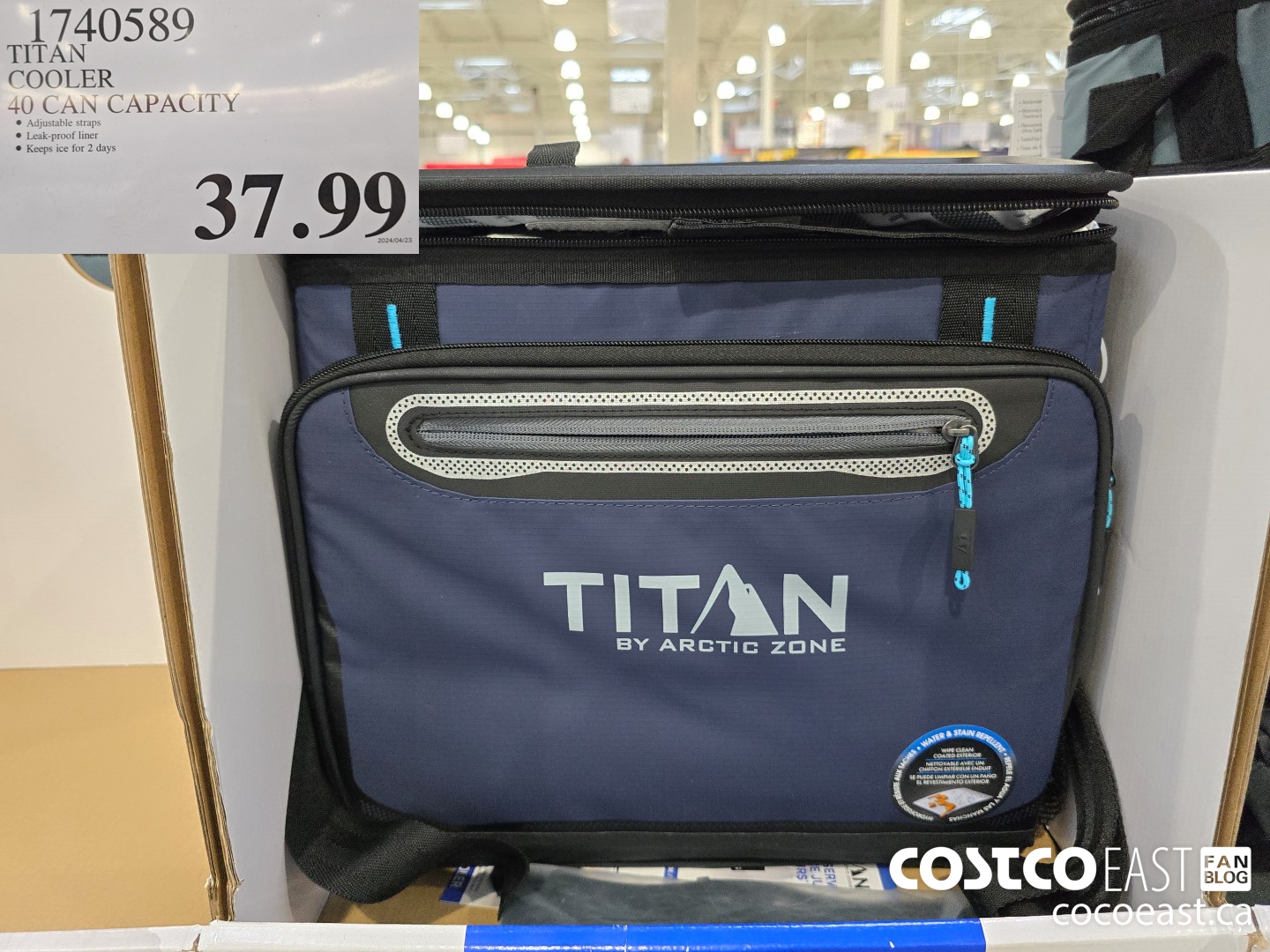 1740589 TITAN COOLER 40 CAN CAPACITY $37.99