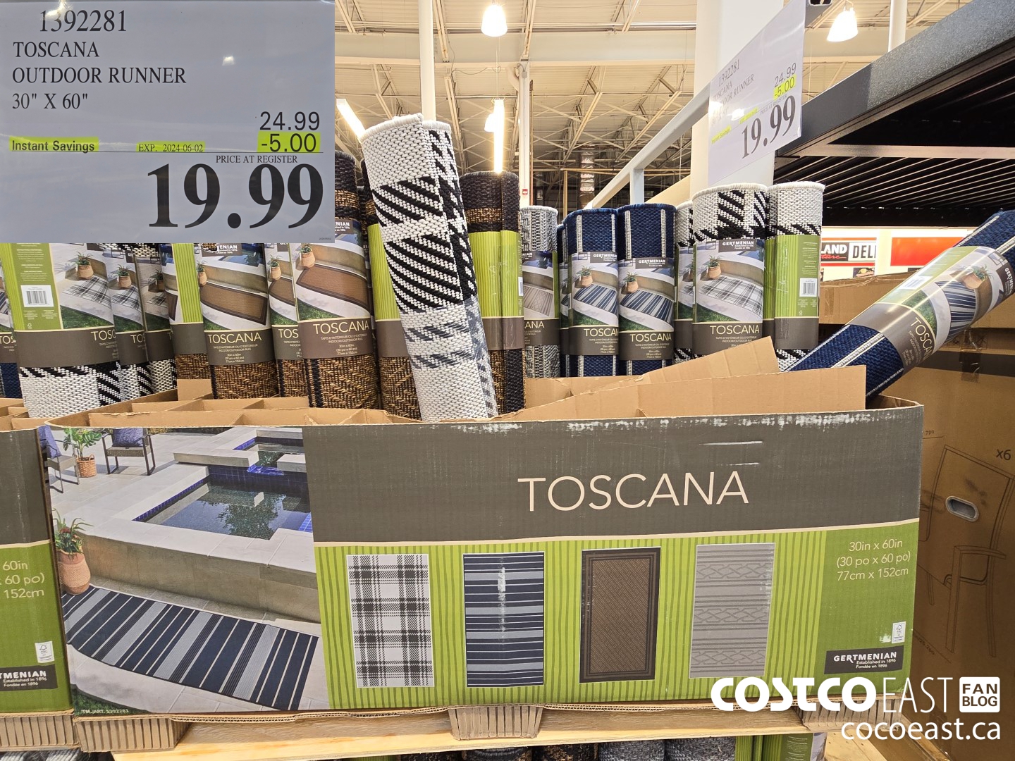 1392281 TOSCANA OUTDOOR RUNNER 30