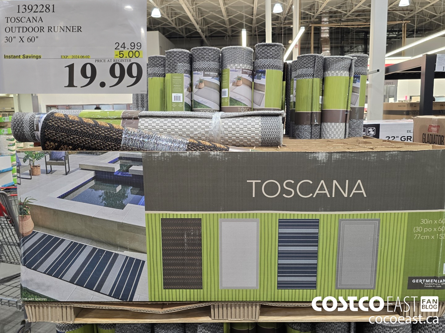 1392281 TOSCANA OUTDOOR RUNNER 30