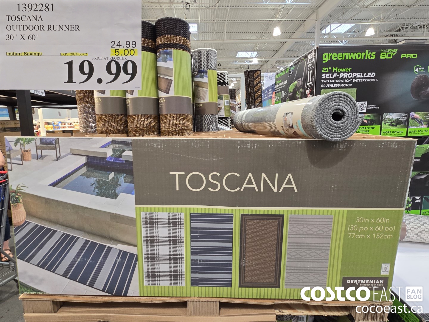 1392281 TOSCANA OUTDOOR RUNNER 30