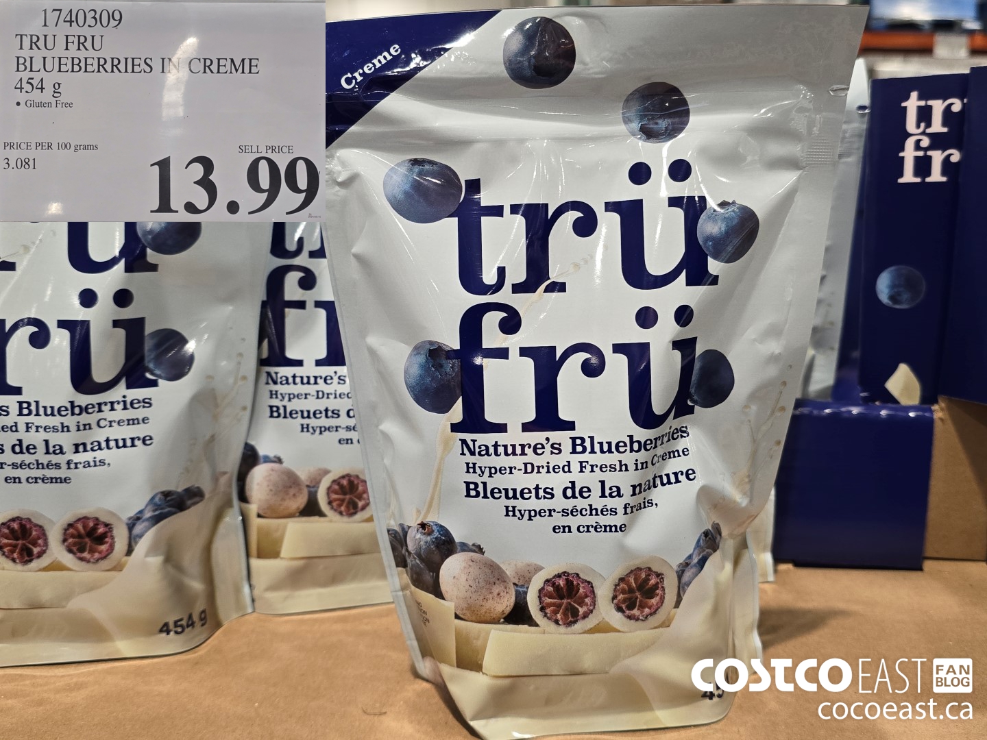 1740309 TRU FRU BLUEBERRIES IN CREME 454 G $13.99