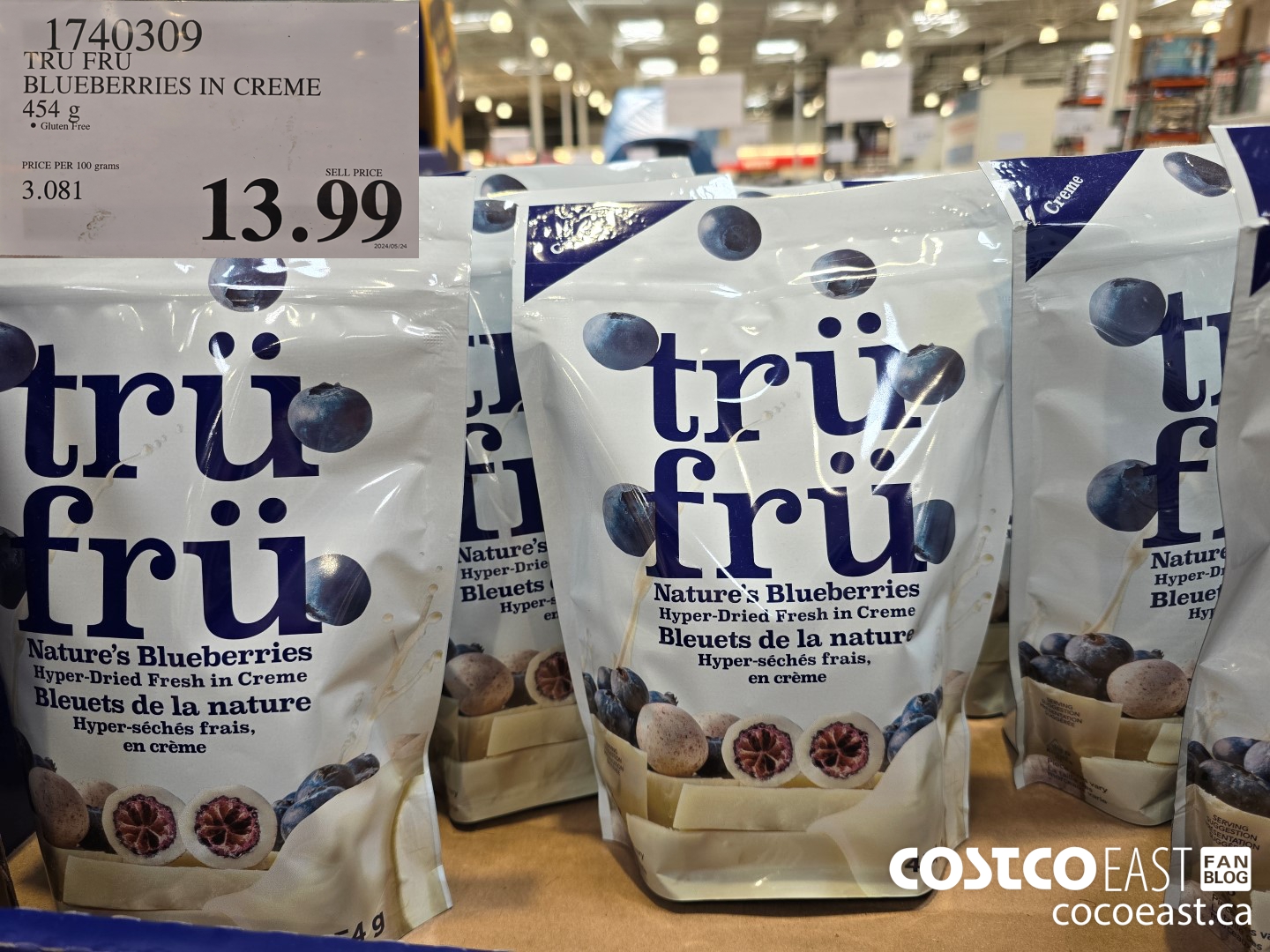 1740309 TRU FRU BLUEBERRIES IN CREME 454 G $13.99