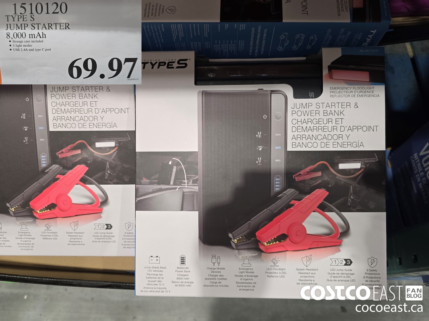 1510120 TYPE S JUMP STARTER 8,000 MAH $69.97