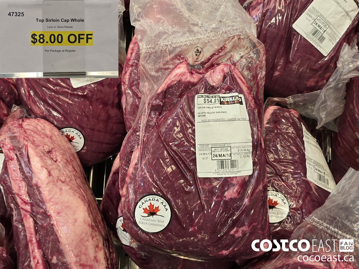 47325 Top Sirloin Cap Whole ($8.00 INSTANT SAVINGS)