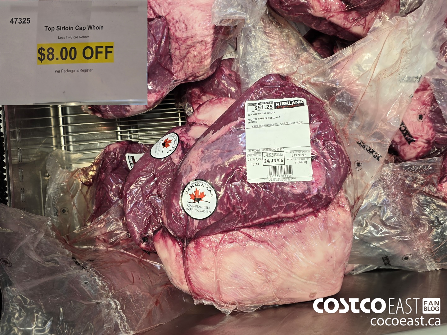 47325 Top Sirloin Cap Whole ($8.00 INSTANT SAVINGS)
