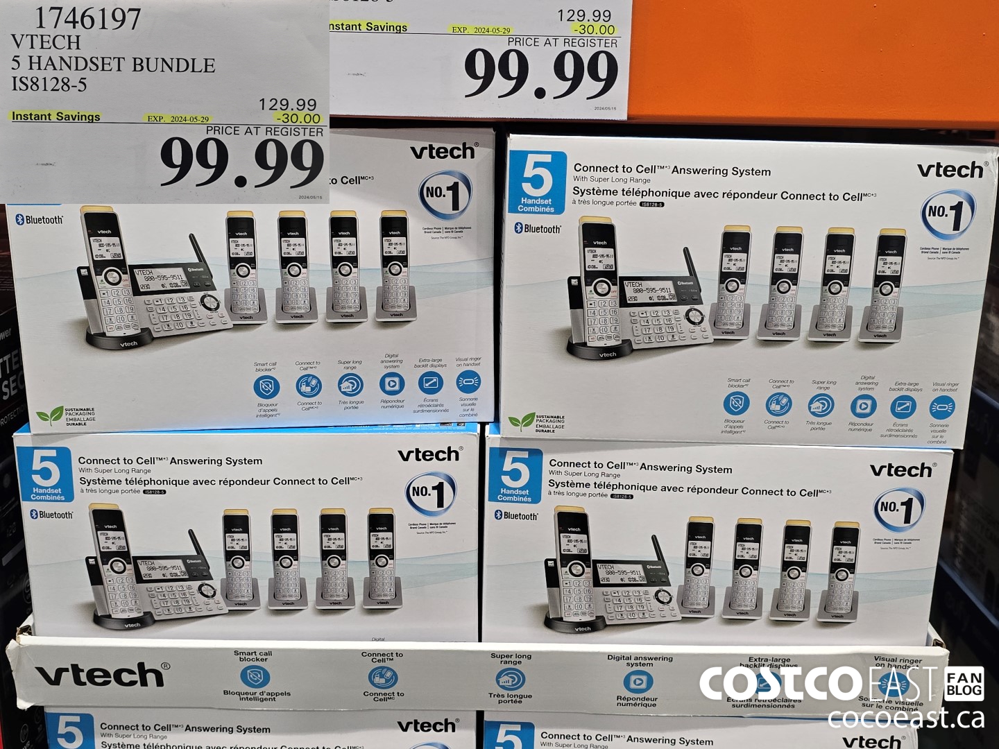 1746197 VTECH S HANDSET BUNDLE IS8128-5 ($30.00 INSTANT SAVINGS EXPIRES ON 2024-05-29) $99.99