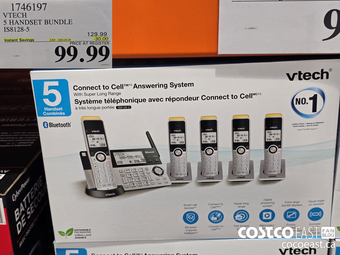 1746197 VTECH S HANDSET BUNDLE IS8128-5 ($30.00 INSTANT SAVINGS EXPIRES ON 2024-05-29) $99.99