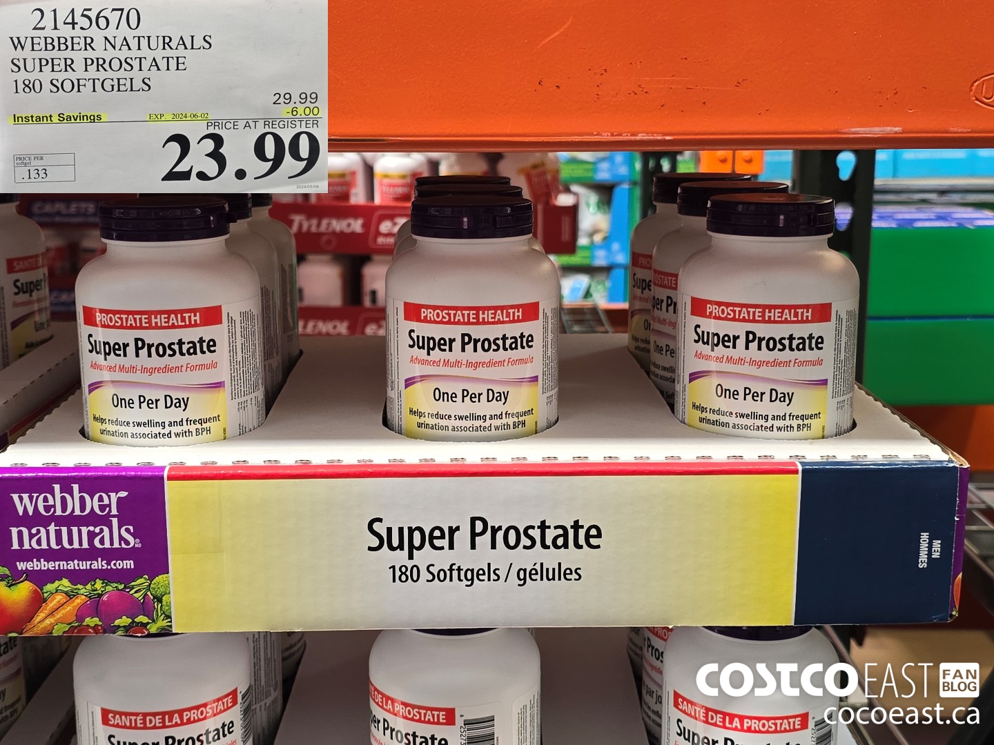 2145670 WEBBER NATURALS SUPER PROSTATE 180 SOFTGELS ($6.00 INSTANT SAVINGS EXPIRES ON 2024-06-02) $23.99