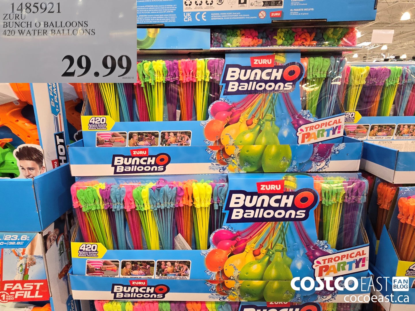 1485921 ZURU BUNCH O BALLOONS 420 WATER BALLOONS $29.99