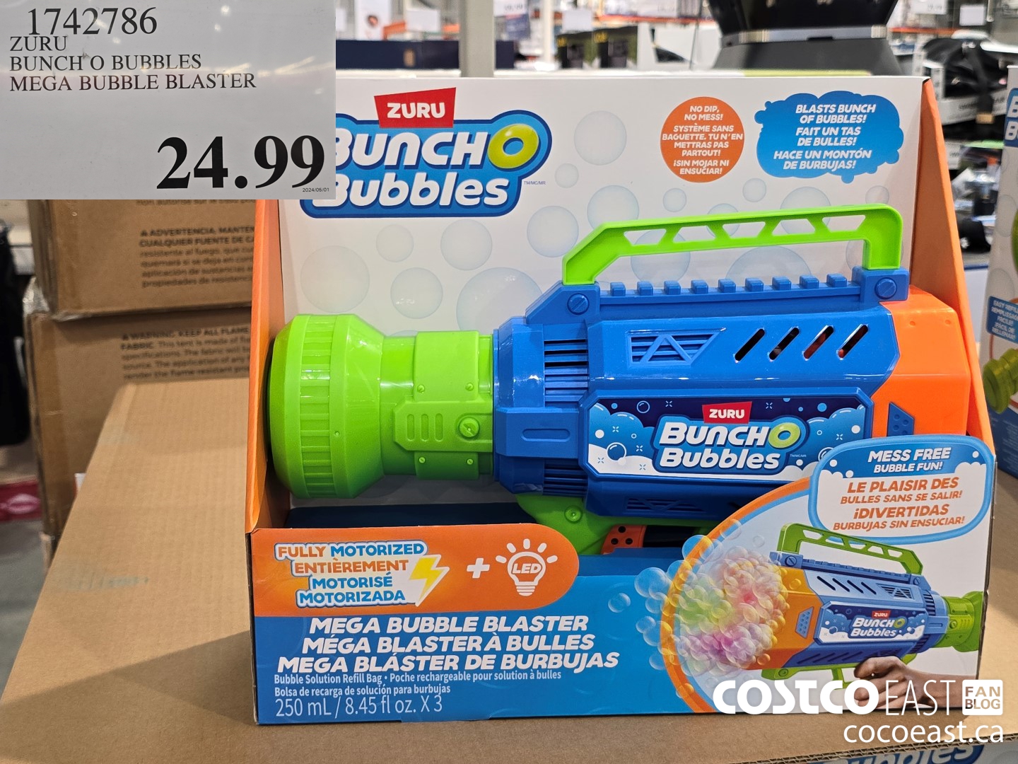 1742786 ZURU BUNCH O BUBBLES MEGA BUBBLE BLASTER $24.99