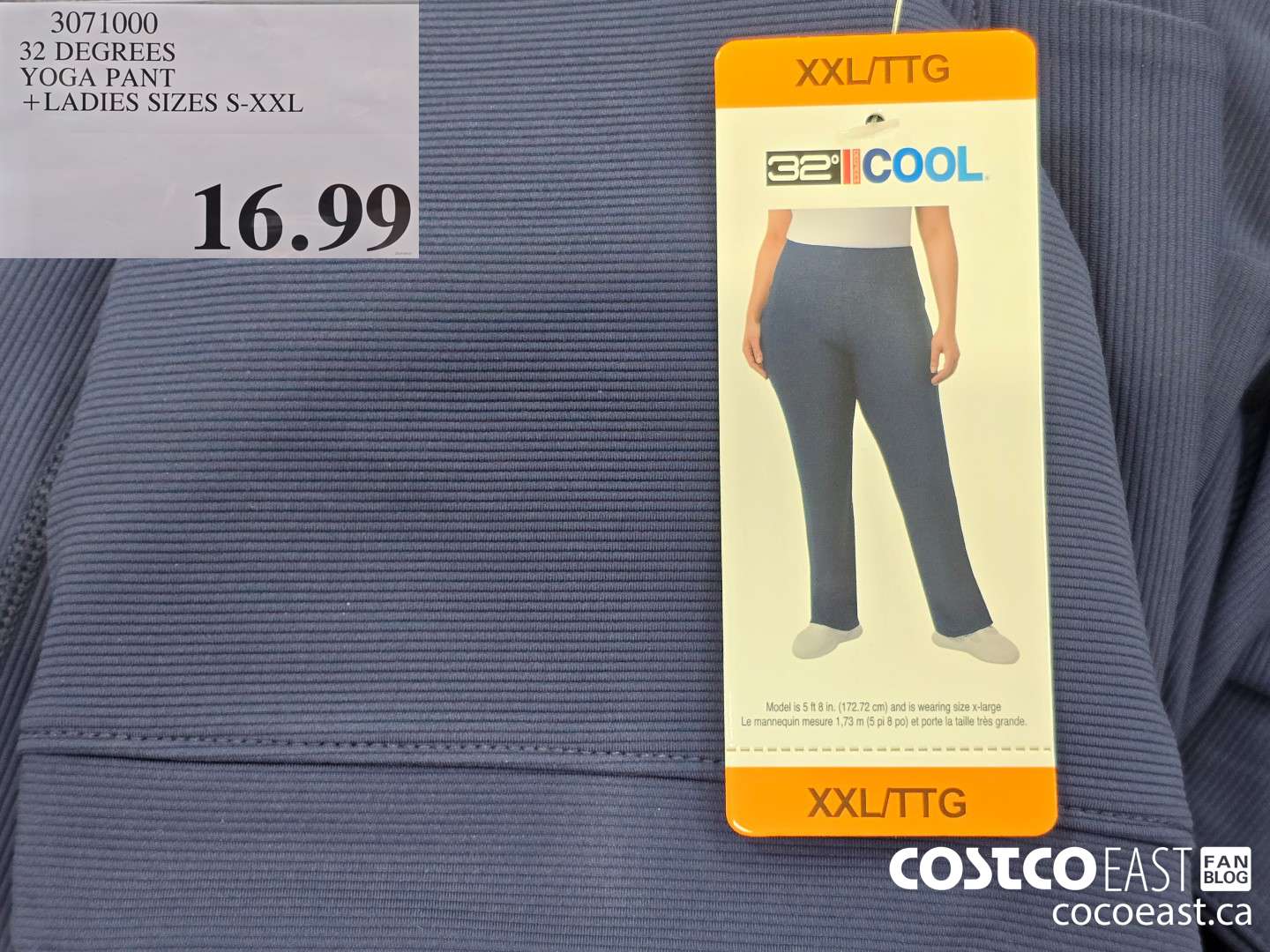 3071000 32 DEGREES YOGA PANT + LADIES SIZES S-XXL $16.99