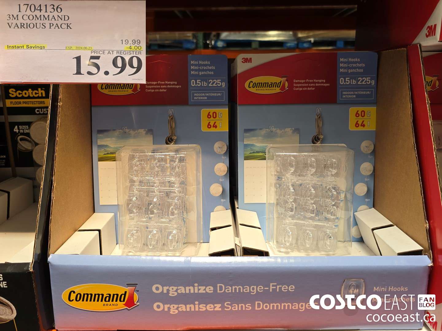 1704136 3M COMMAND VARIOUS PACK ($4.00 INSTANT SAVINGS EXPIRES ON 2024-06-23) $15.99