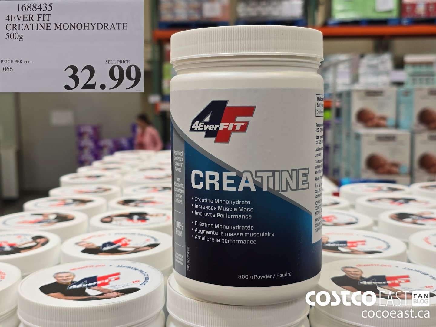 1688435 4EVER FIT CREATINE MONOHYDRATE 500g $32.99