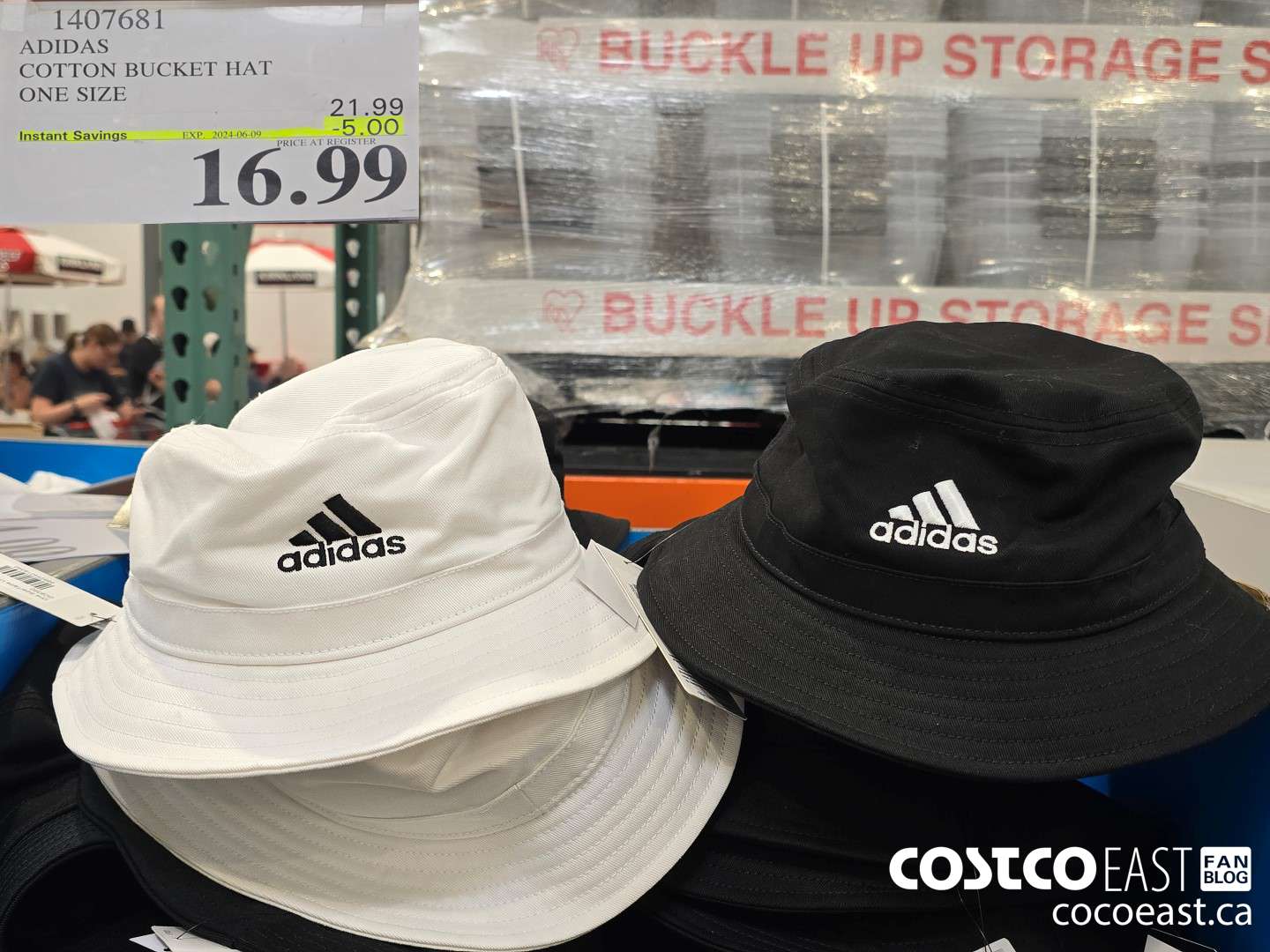 1407681 ADIDAS COTTON BUCKET HAT ONE SIZE ($5.00 INSTANT SAVINGS EXPIRES ON 2024-06-09) $16.99