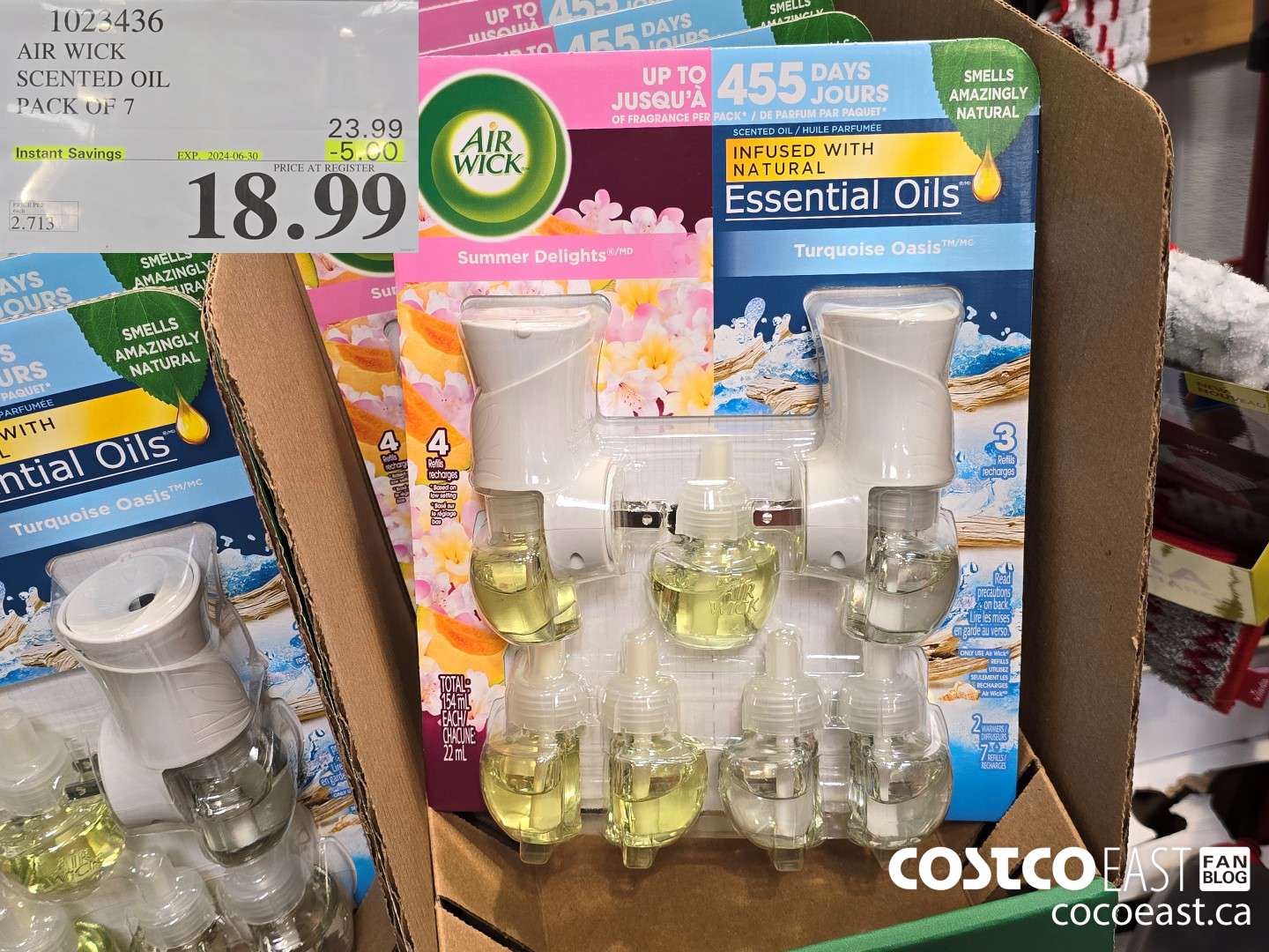 1023436 AIR WICK SCENTED OIL PACK OF 7 ($5.00 INSTANT SAVINGS EXPIRES ON 2024-06-30) $23.99