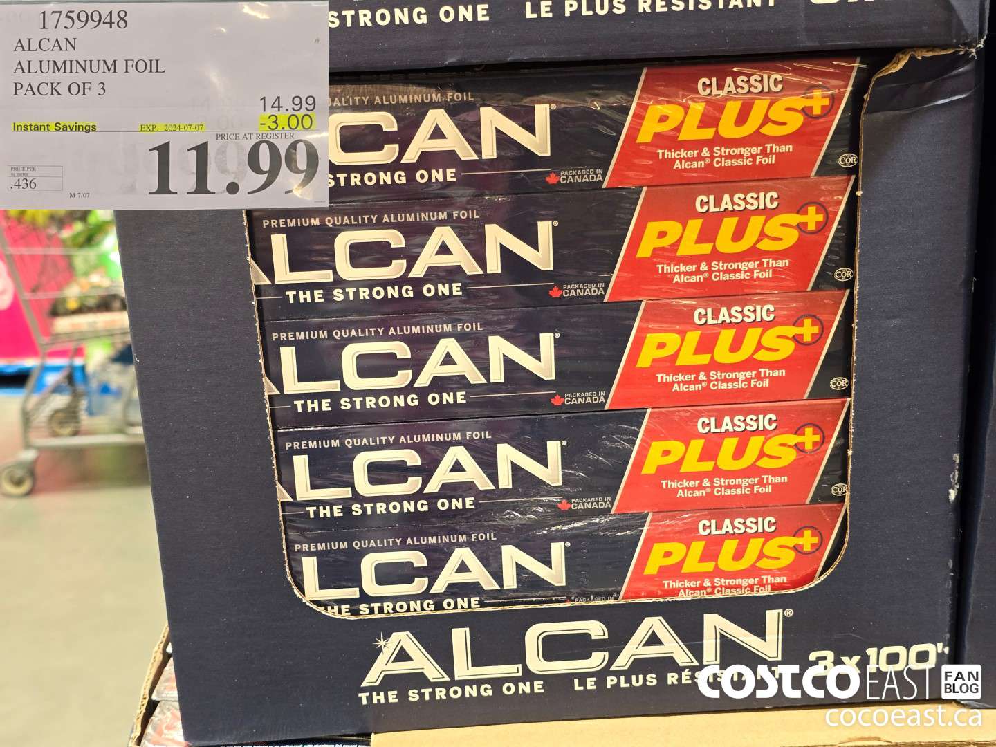 1759948 ALCAN ALUMINUM FOIL PACK OF 3 ($3.00 INSTANT SAVINGS EXPIRES ON 2024-07-07) $11.99