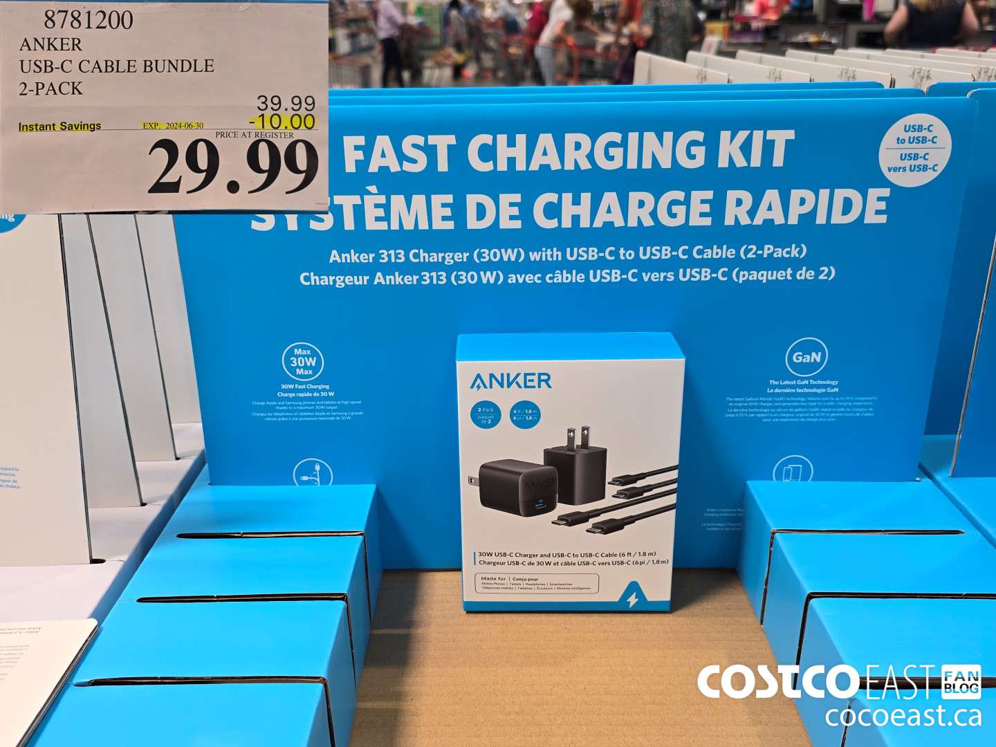 8781200 ANKER USB-C CABLE BUNDLE 2-PACK ($10.00 INSTANT SAVINGS EXPIRES ON 2024-06-30) $29.99