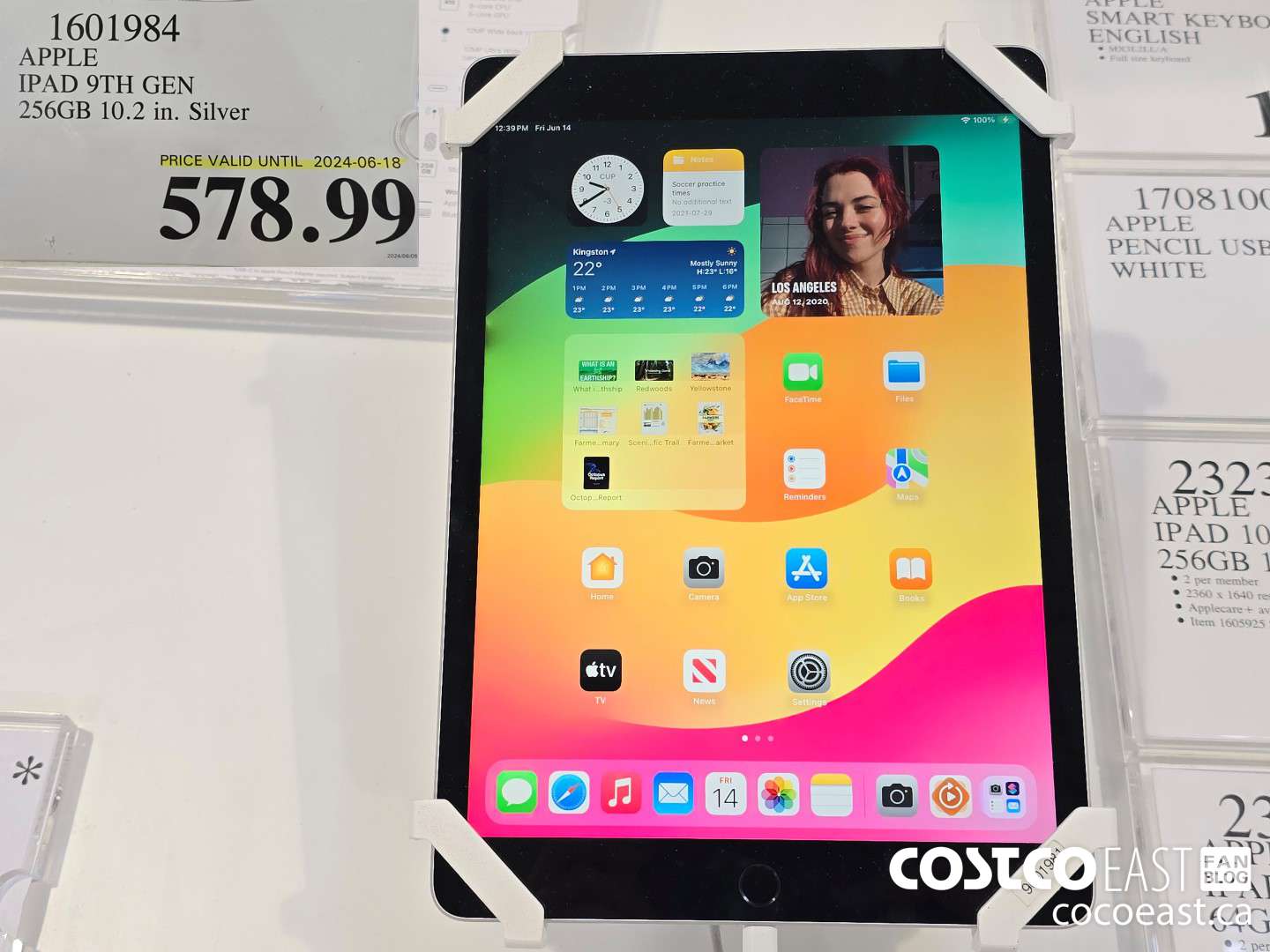 1601984 APPLE IPAD 9TH GEN 256GB 10.2 IN. SILVER $578.99