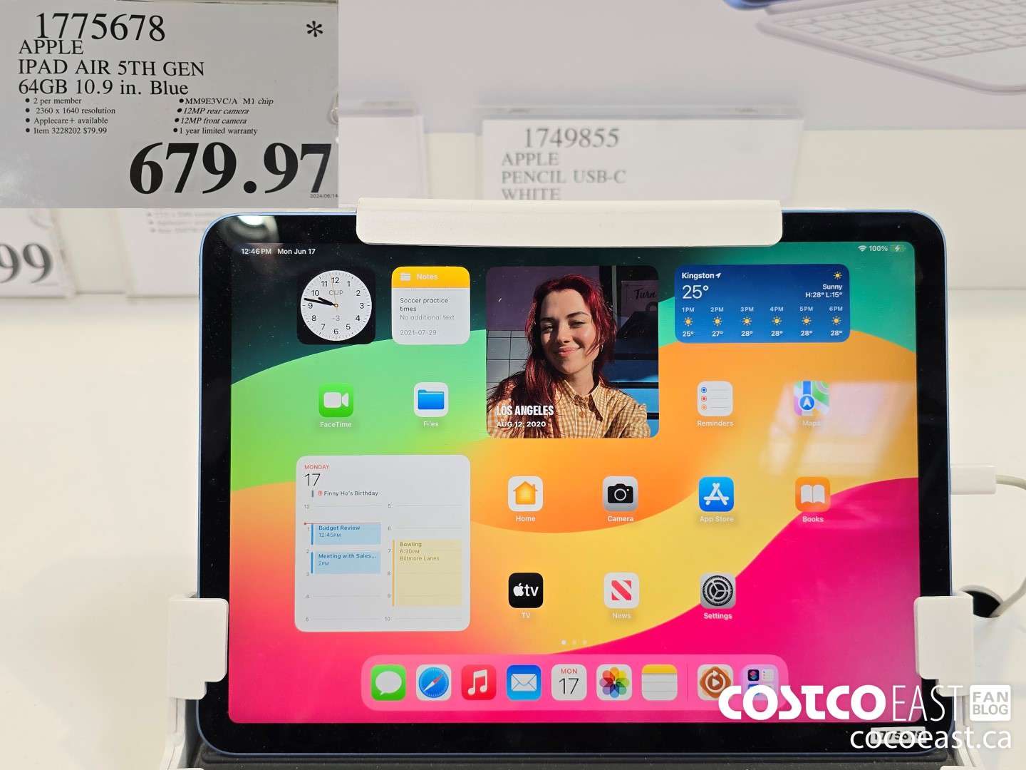 1775678 APPLE IPAD AIR 5TH GEN 64GB 10.9 in. Blue $679.97