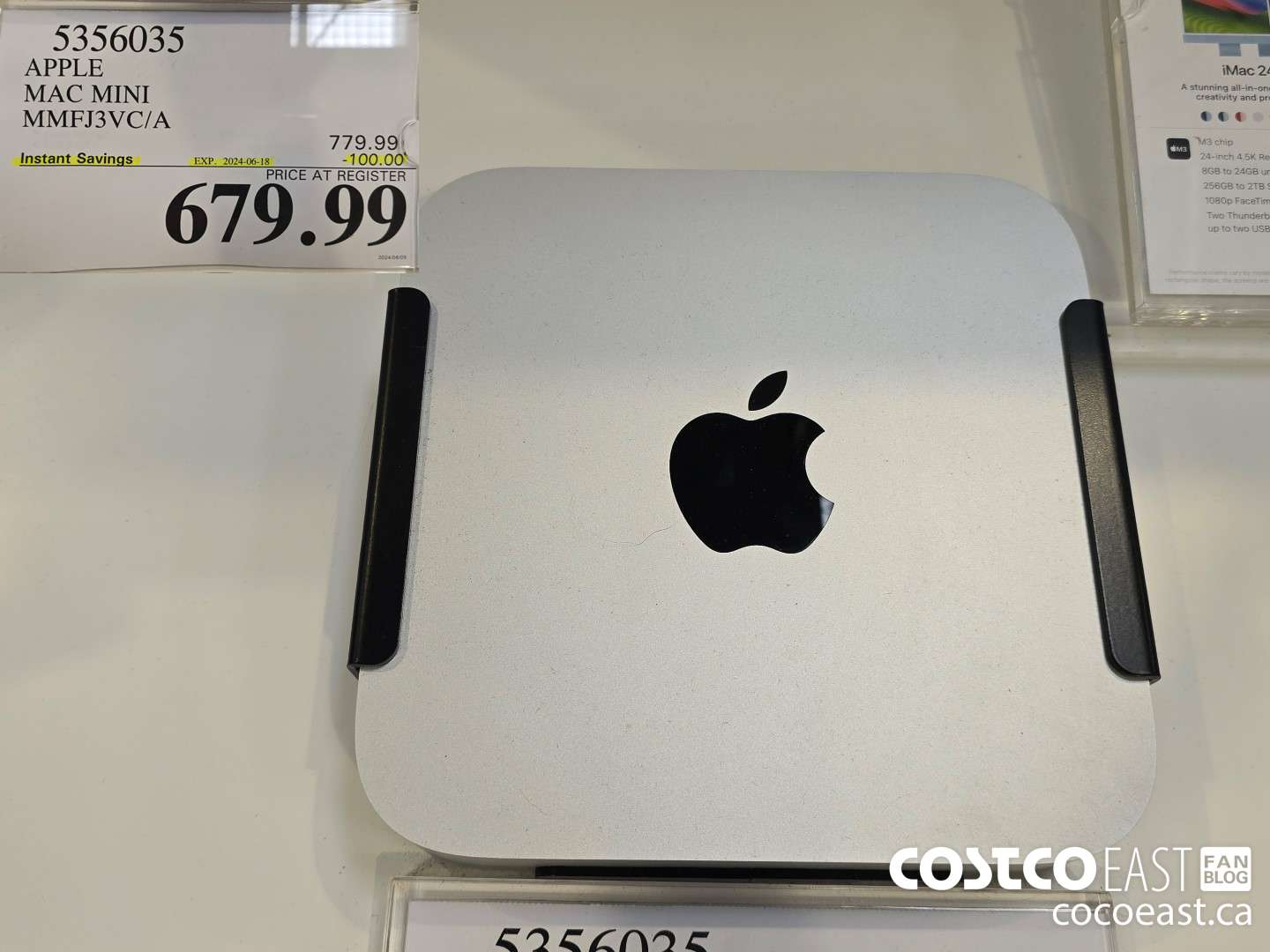 5356035 APPLE MAC MINI MMFJ3VC/A ($100.00 INSTANT SAVINGS EXPIRES ON 2024-06-18) $679.99