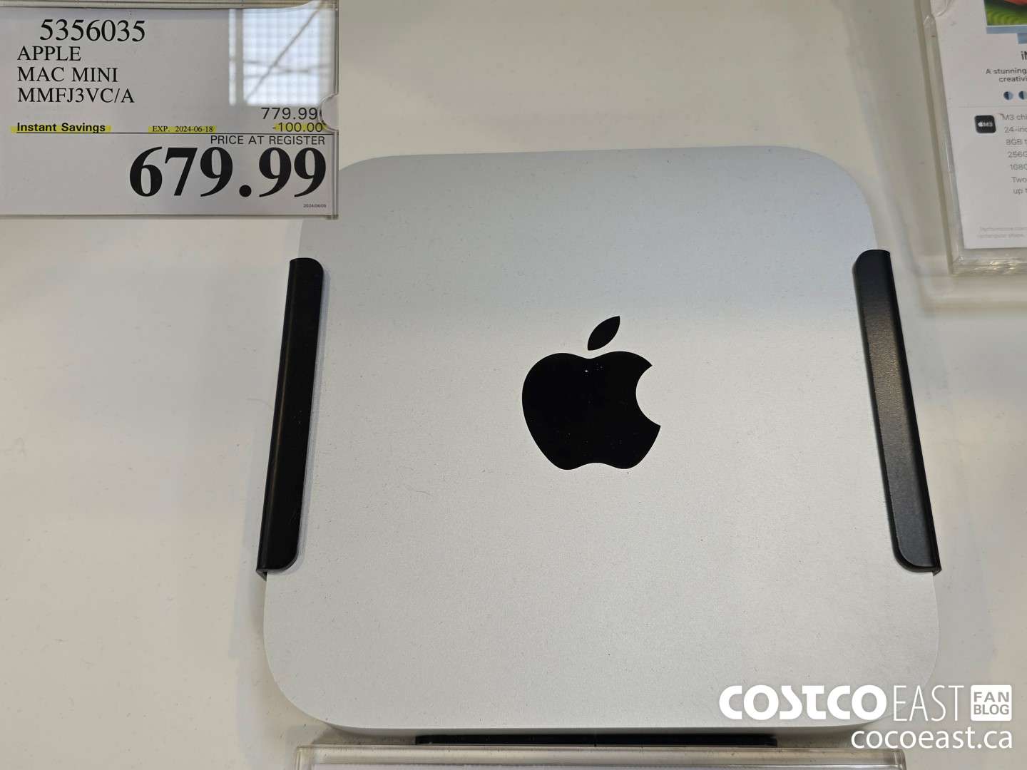 5356035 APPLE MAC MINI MMFJ3VC/A ($100.00 INSTANT SAVINGS EXPIRES ON 2024-06-18) $679.99