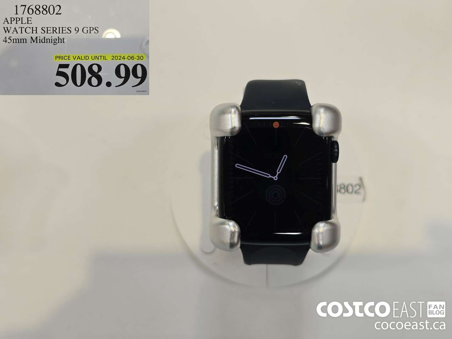 1768802 APPLE WATCH SERIES 9 GPS 45mm Midnight $508.99