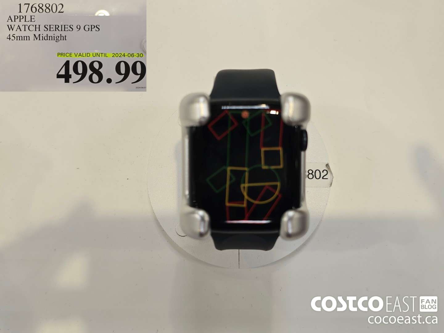 1768802 APPLE WATCH SERIES 9 GPS 45mm Midnight $498.99