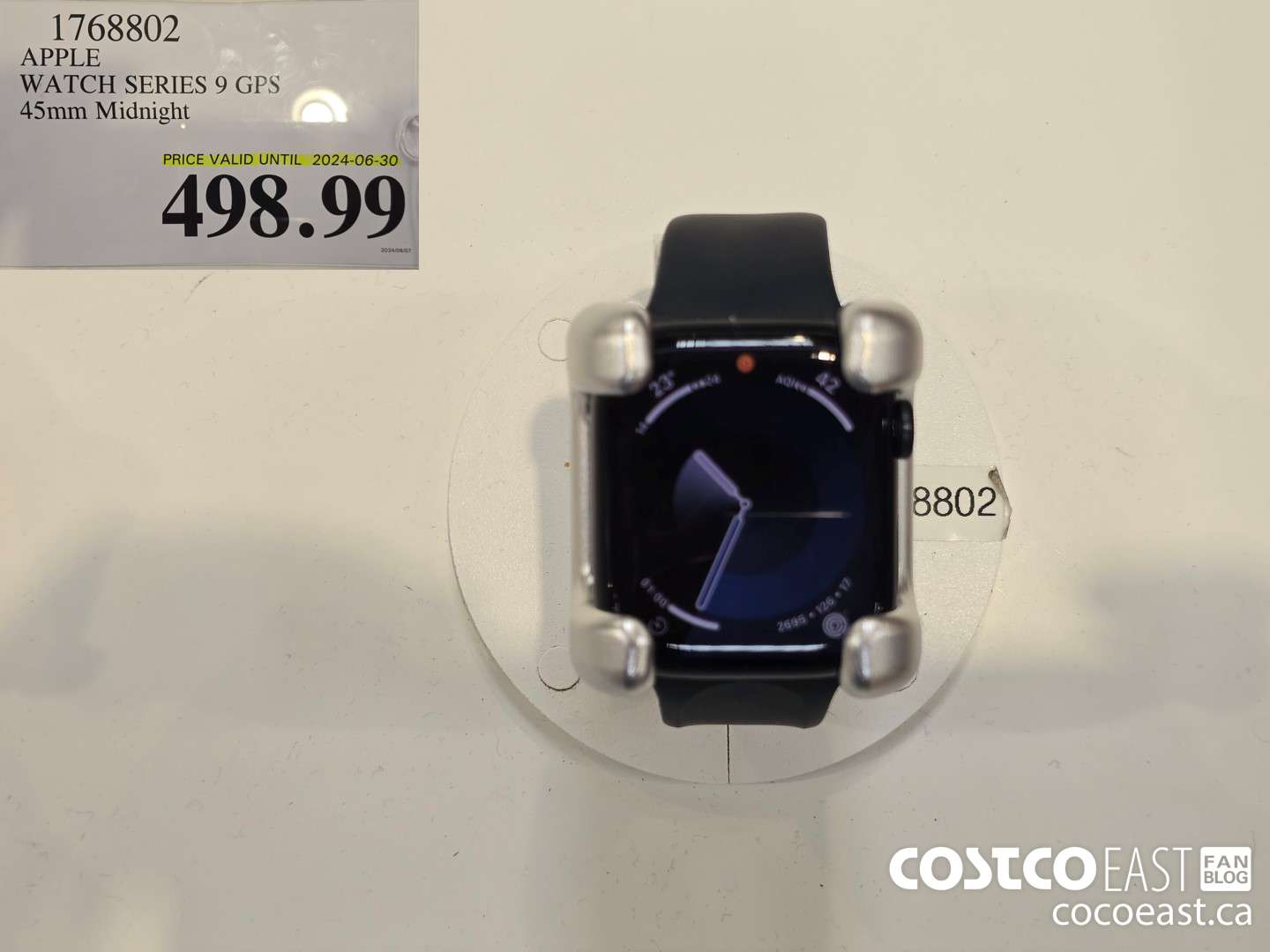 1768802 APPLE WATCH SERIES 9 GPS 45mm Midnight $498.99