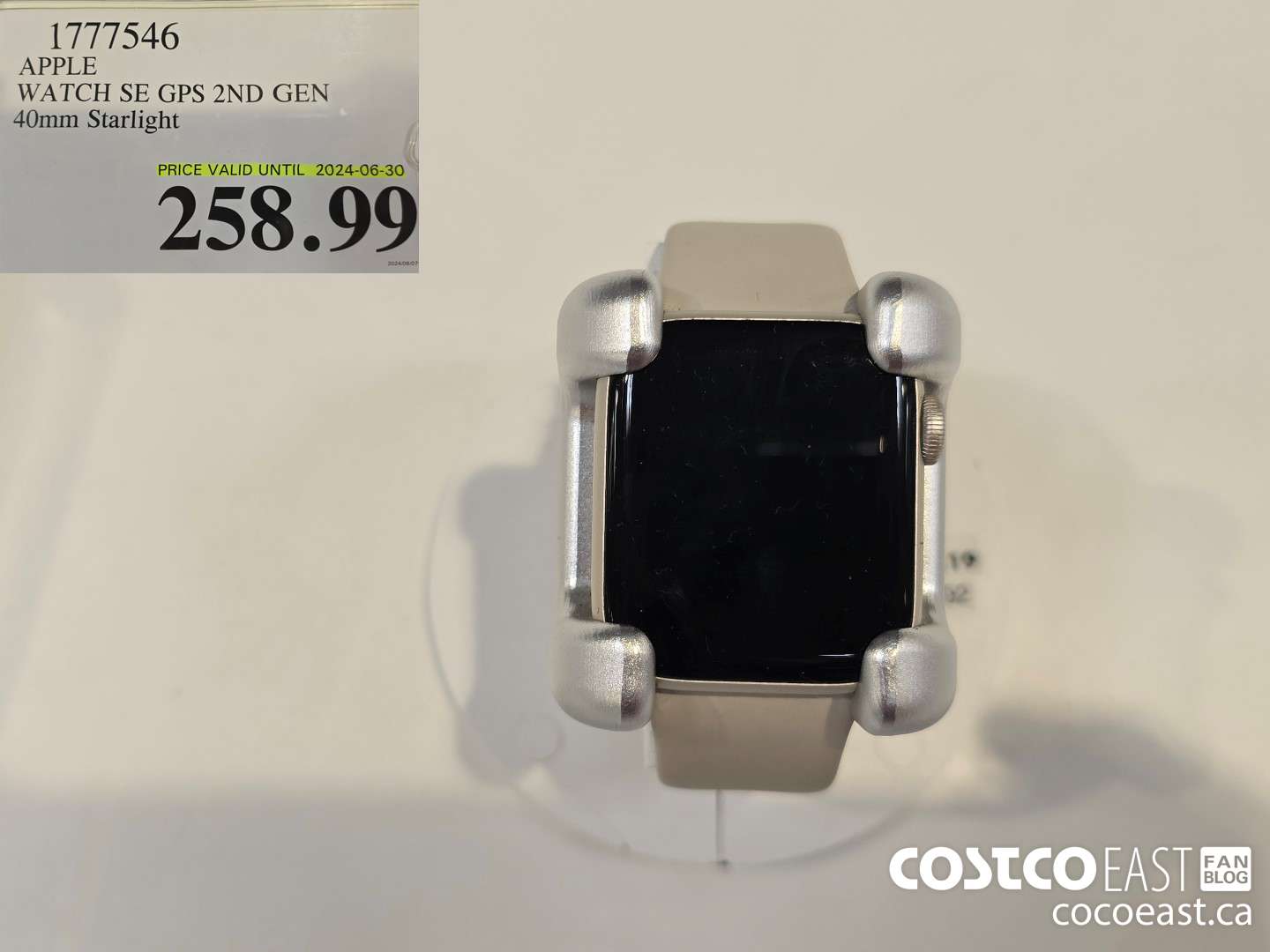 1777546 APPLE WATCH SE GPS 2ND GEN 40mm Starlight $258.99