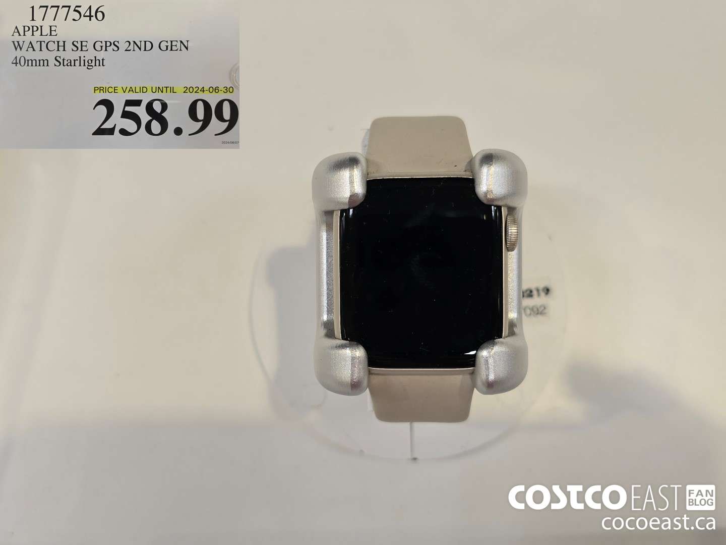 1777546 APPLE WATCH SE GPS 2ND GEN 40mm Starlight $258.99