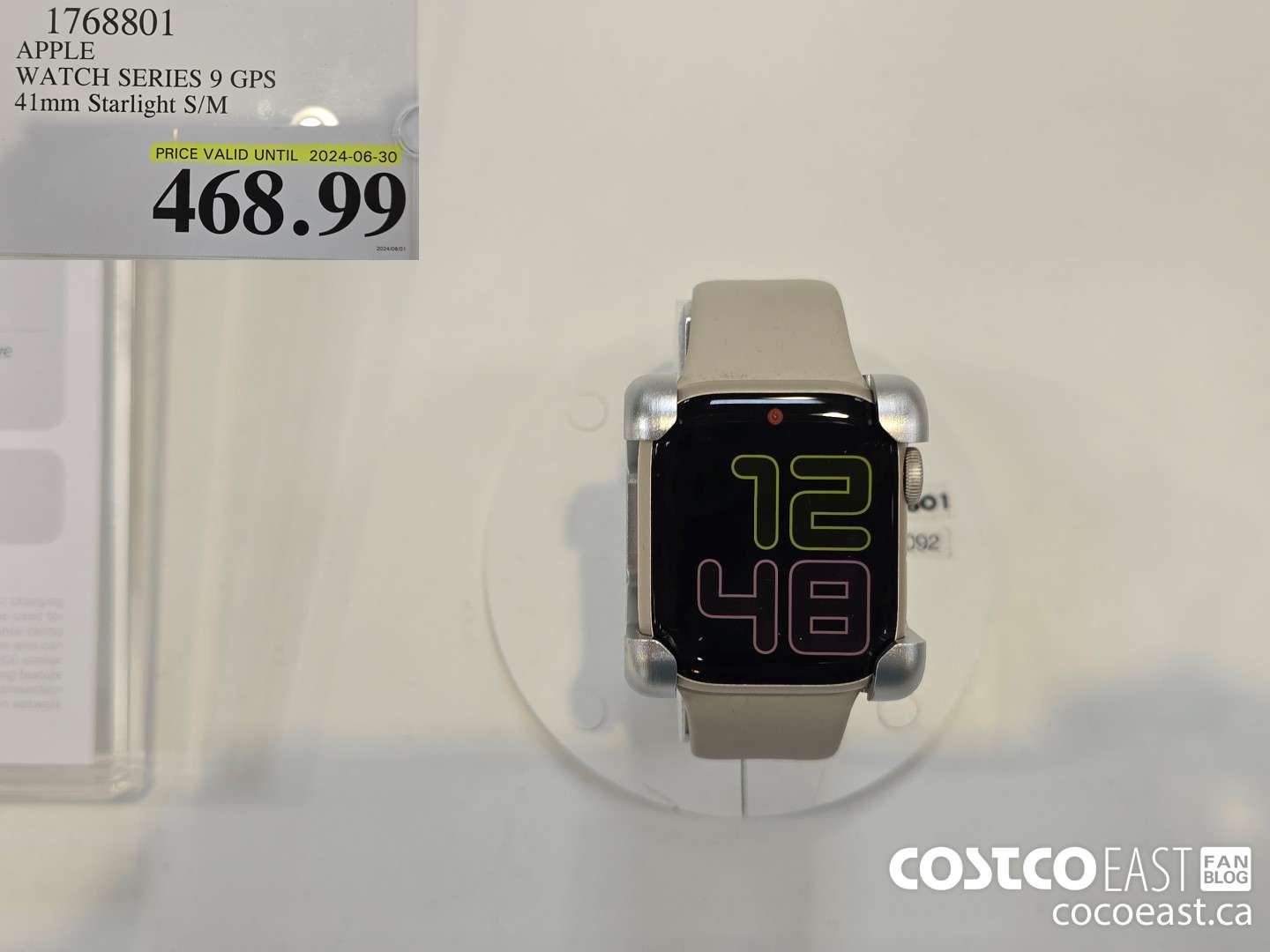 1768801 APPLE WATCH SERIES 9 GPS 41mm Starlight S/M $468.99