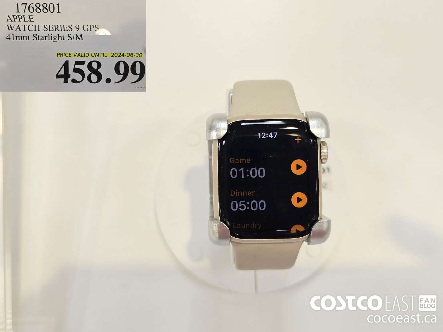 1768801 APPLE WATCH SERIES 9 GPS 41mm Starlight S/M $458.99