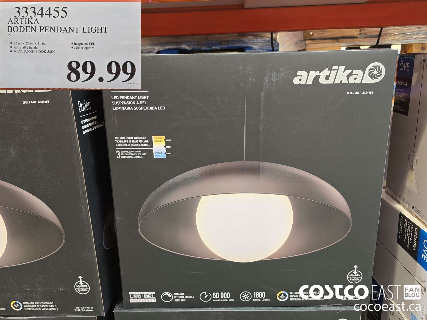 3334455 ARTIKA BODEN PENDANT LIGHT $89.99