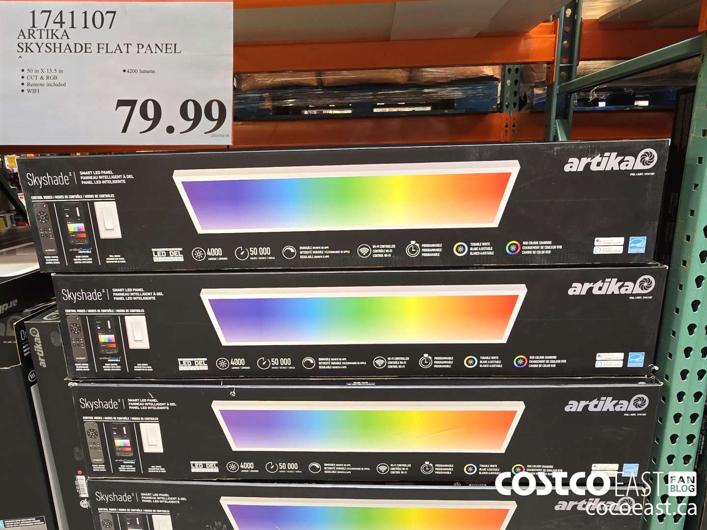 1741107 ARTIKA SKYSHADE FLAT PANEL $79.99