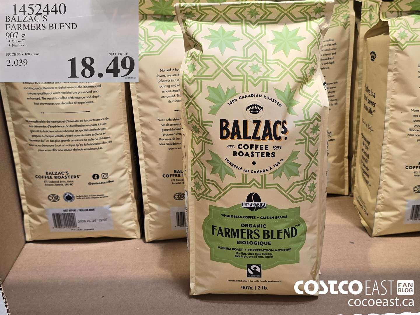 1452440 BALZAC'S FARMERS BLEND 907g $18.49