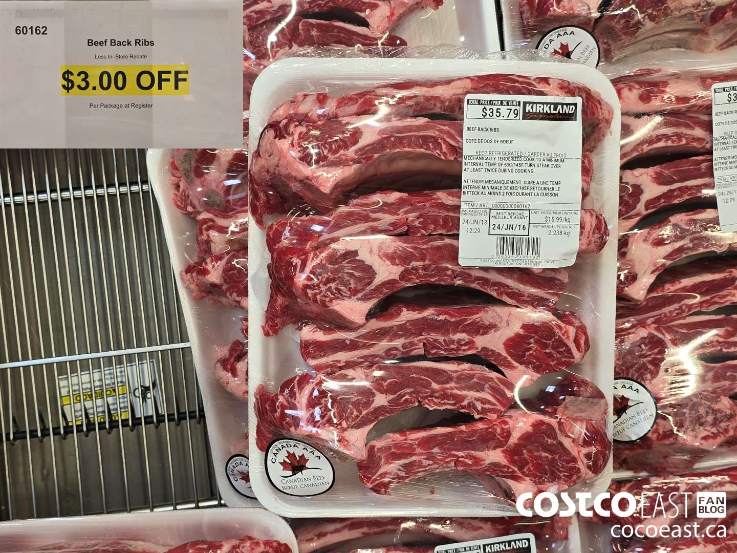 60162 BEEF BACK RIBS ($3.00 INSTANT SAVINGS)