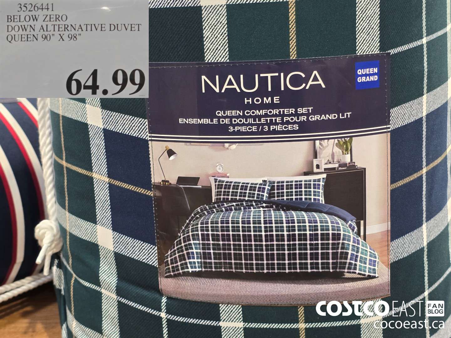 3526441 BELOW ZERO DOWN ALTERNATIVE DUVET QUEEN 90