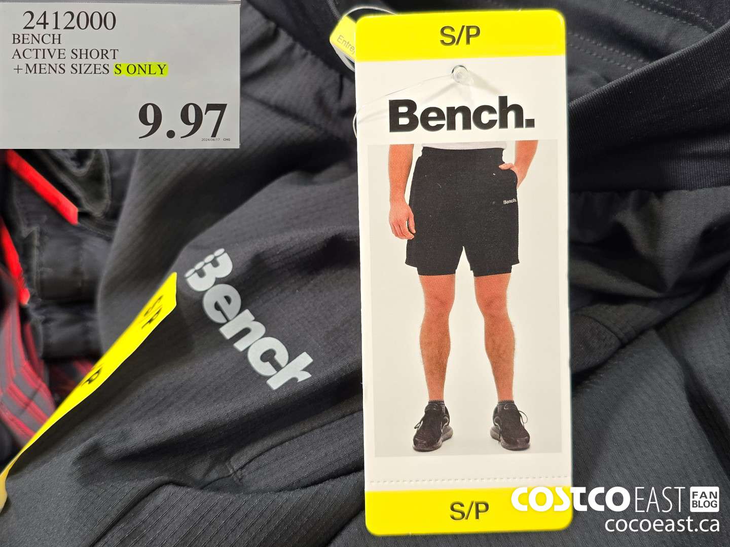 2412000 BENCH ACTIVE SHORT +MENS SIZES S-XXL $9.97