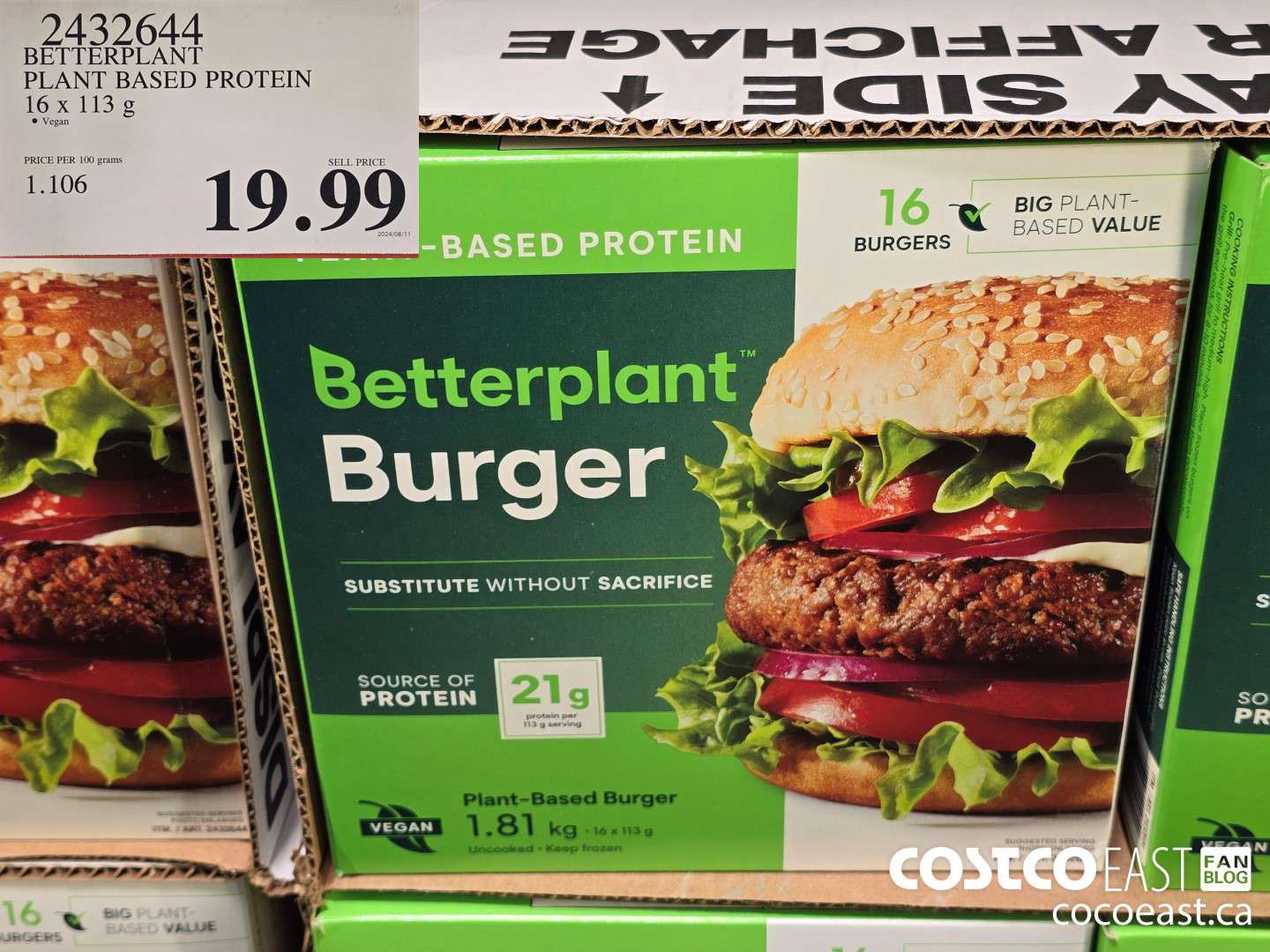 2432644 BETTERPLANT PLANT BASED PROTEIN 16 x 113 g $19.99