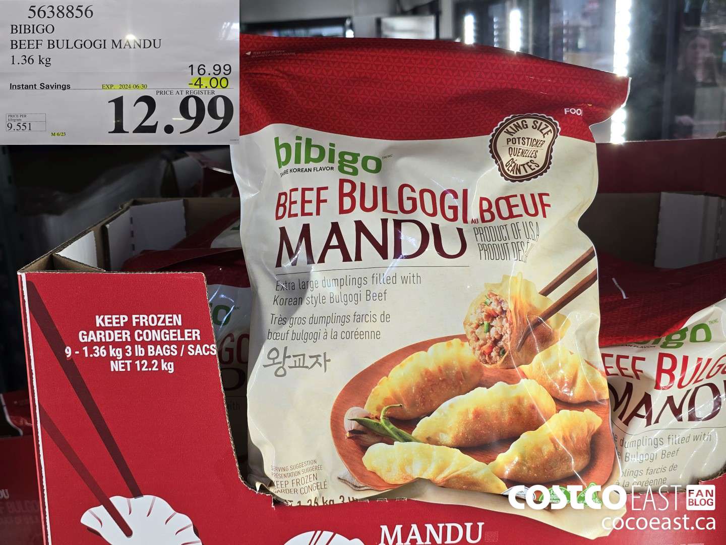 5638856 BIBIGO BEEF BULGOGI MANDU 1.36 kg ($4.00 INSTANT SAVINGS EXPIRES ON 2024-06-30) $12.99