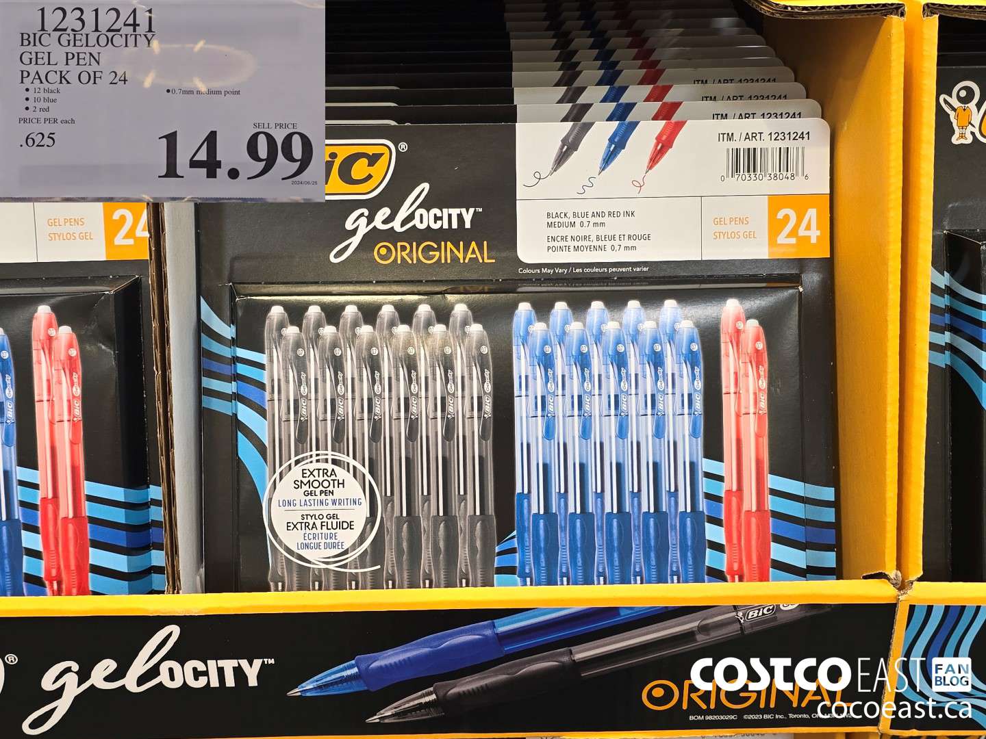 1231241 BIC GELOCITY GEL PEN PACK OF 24 $14.99