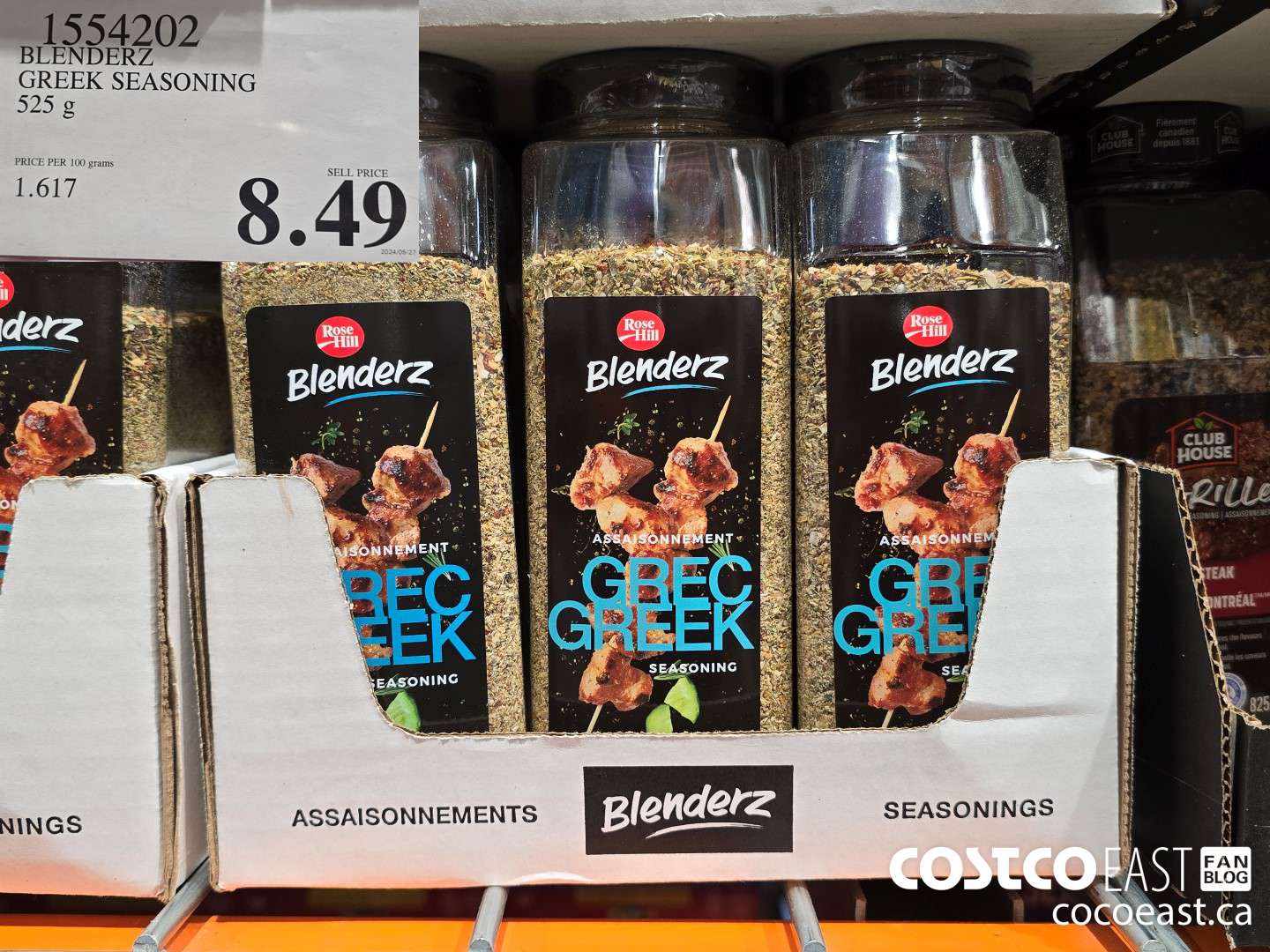 1554202 BLENDERZ GREEK SEASONING 525 G $8.49