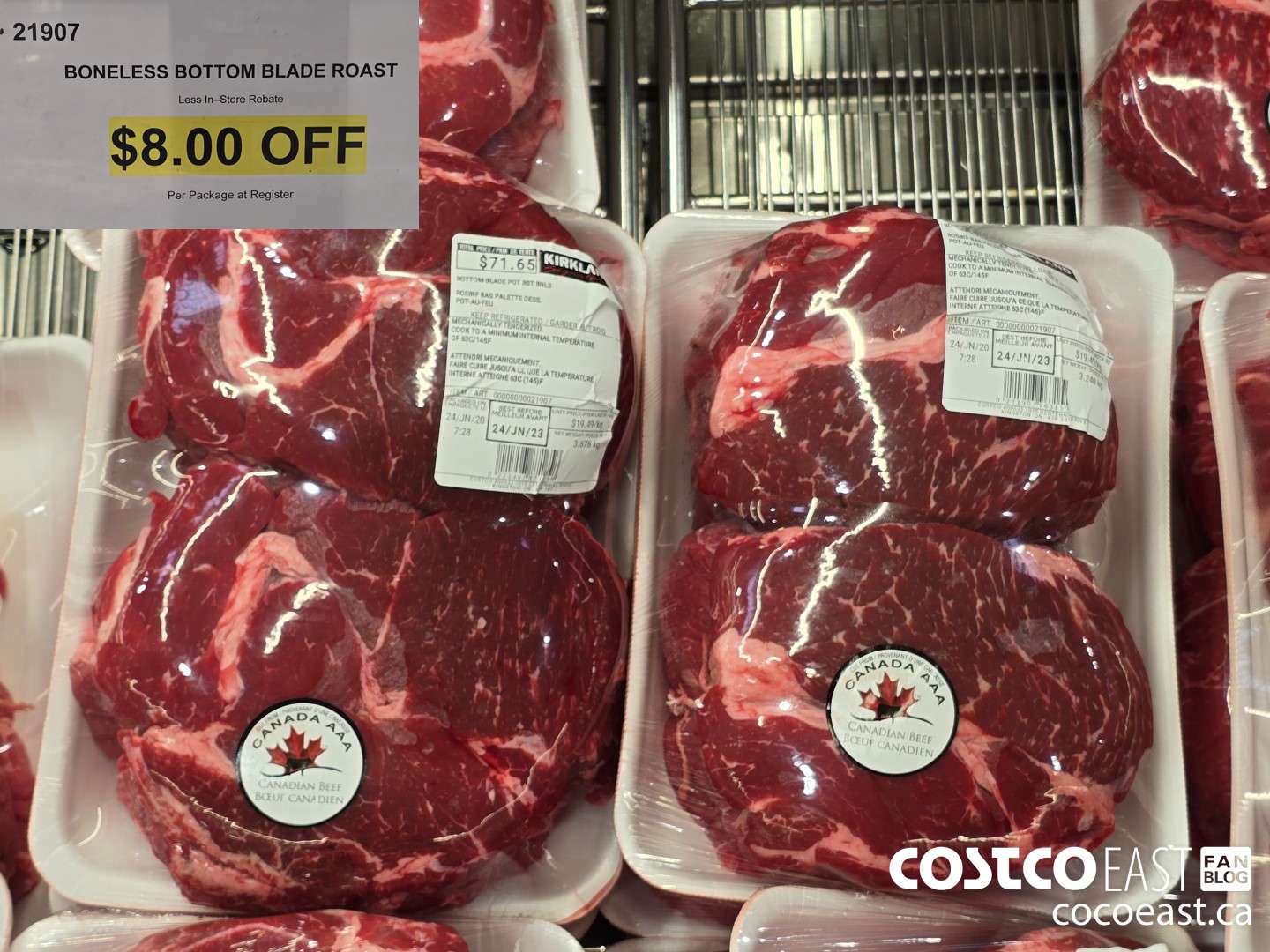 21907 BONELESS BOTTOM BLADE ROAST ($8.00 INSTANT SAVINGS)