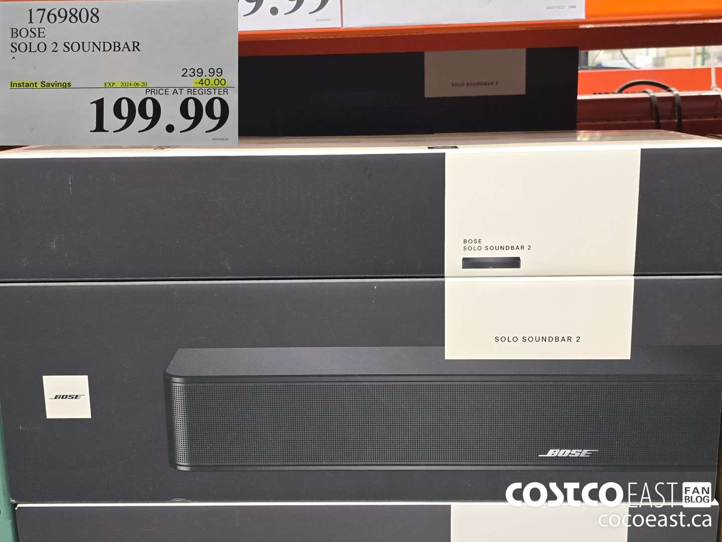 1769808 BOSE SOLO 2 SOUNDBAR ($40.00 INSTANT SAVINGS EXPIRES ON 2024-06-20) $199.99