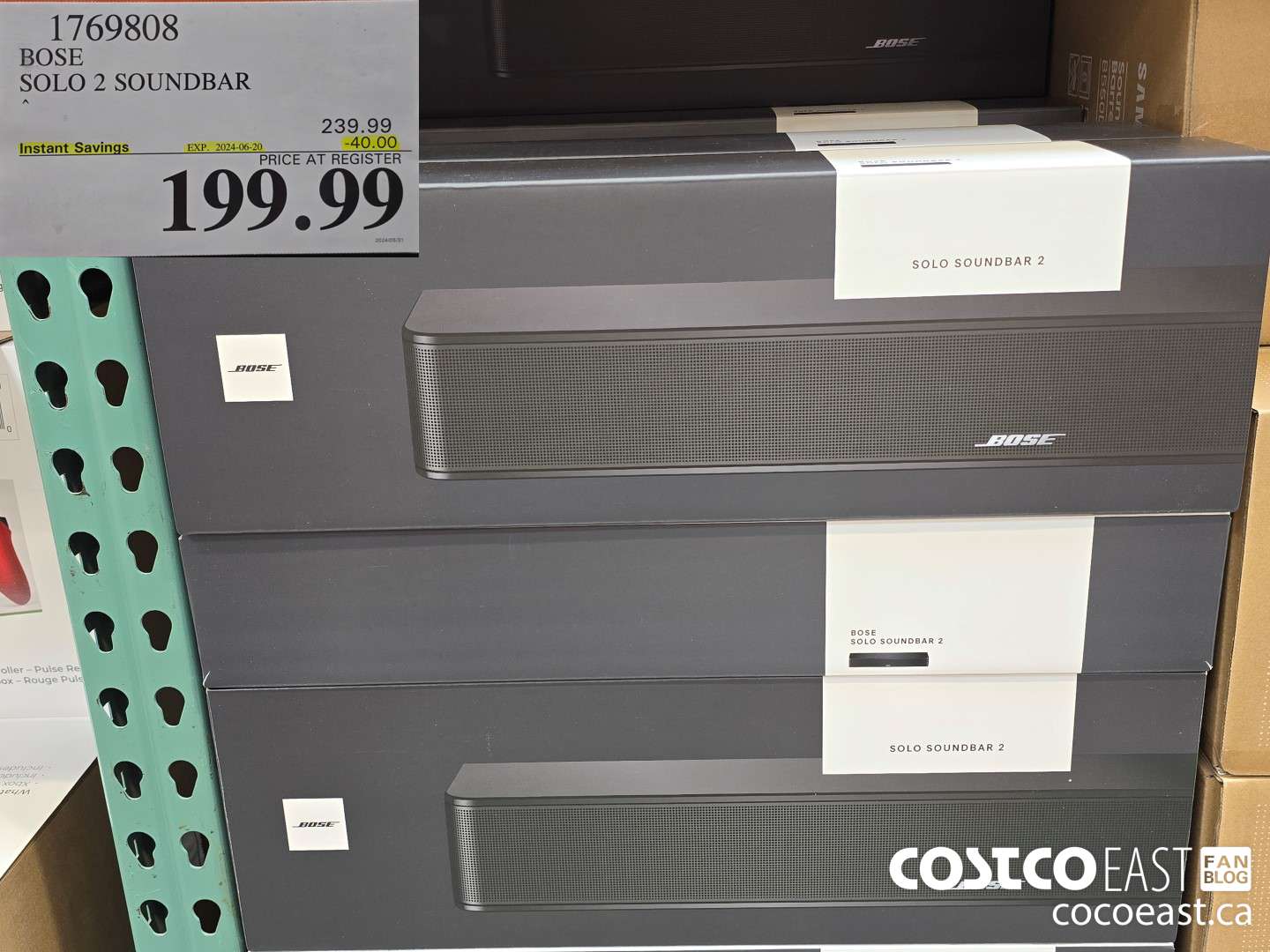 1769808 BOSE SOLO 2 SOUNDBAR ($40.00 INSTANT SAVINGS EXPIRES ON 2024-06-20) $199.99