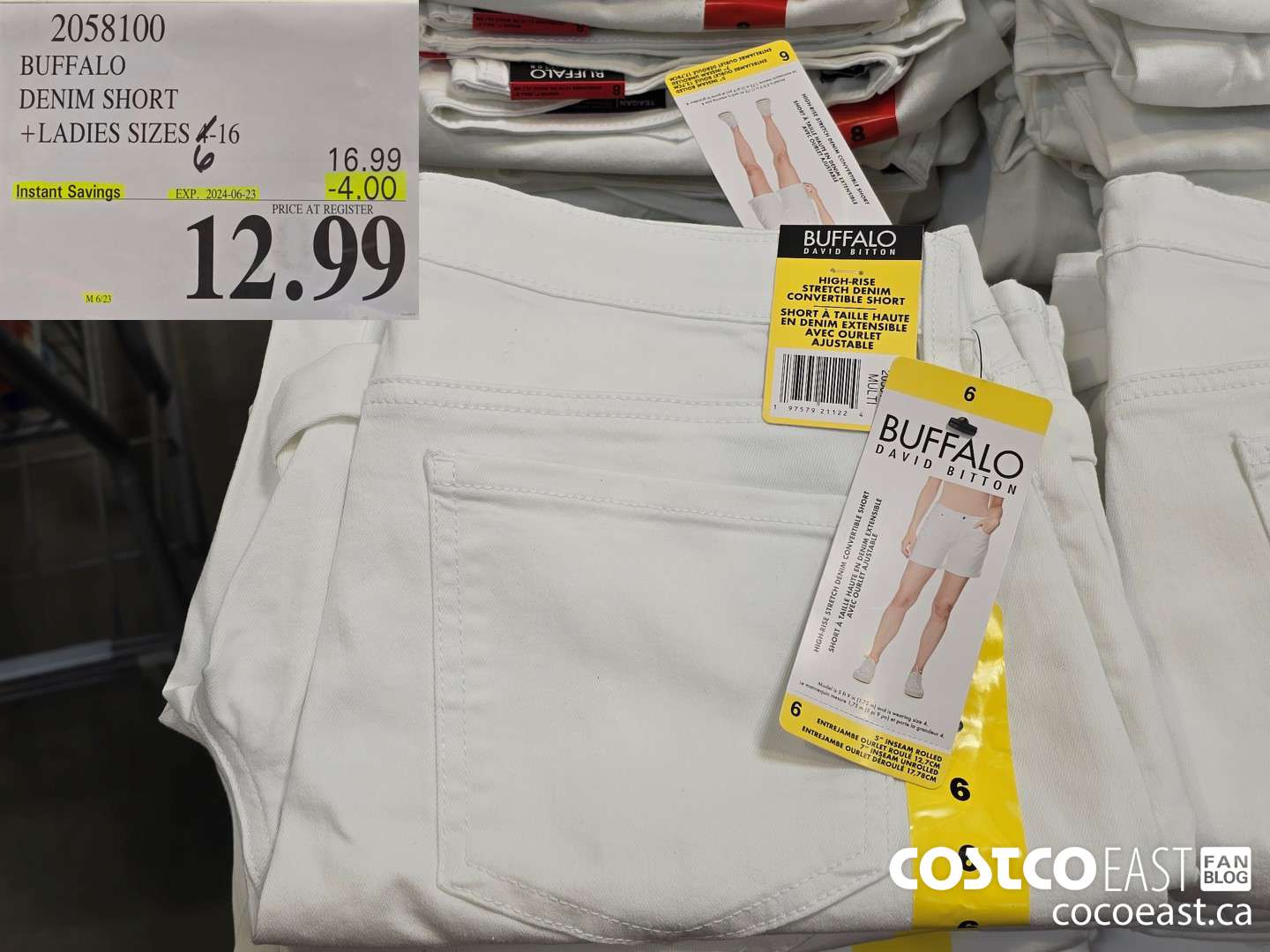 2058100 BUFFALO DENIM SHORT +LADIES SIZES 6-16 ($4.00 INSTANT SAVINGS EXPIRES ON 2024-06-23) $12.99