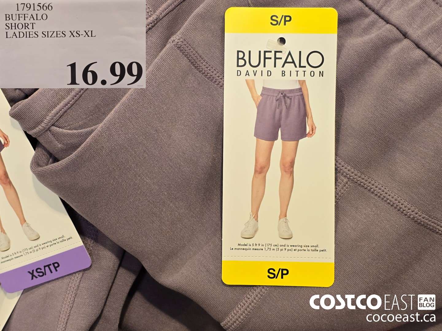 1791566 BUFFALO SHORT LADIES SIZES XS-XL $16.99