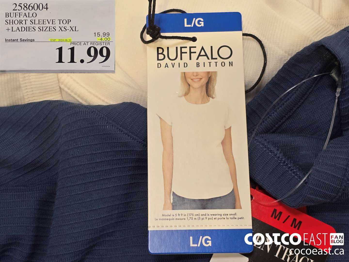 2586004 BUFFALO SHORT SLEEVE TOP +LADIES SIZES XS-XL ($4.00 INSTANT SAVINGS EXPIRES ON 2024-06-30) $11.99