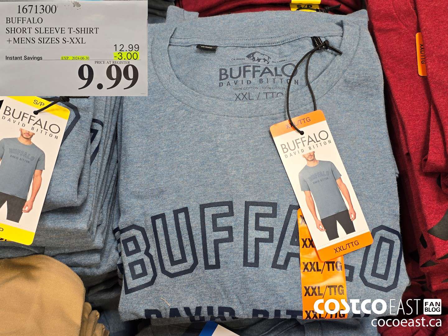 1671300 BUFFALO SHORT SLEEVE T-SHIRT +MENS SIZES S-XXL ($3.00 INSTANT SAVINGS EXPIRES ON 2024-06-30) $9.99